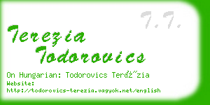 terezia todorovics business card